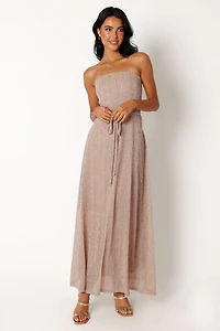 Petal and Pup Womens Farley Strapless Maxi Dress