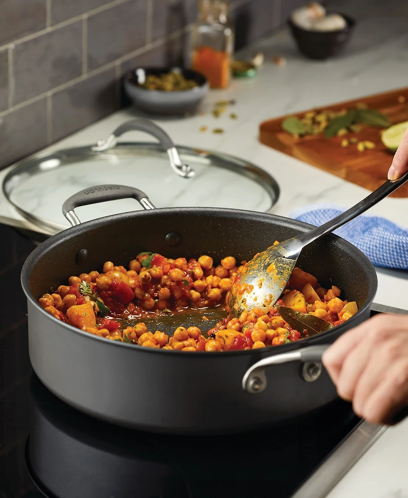 Circulon A1 Series with ScratchDefense Technology Aluminum 5-Quart Nonstick Induction Saute Pan with Lid