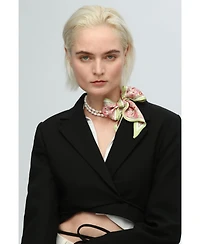 Mera Baroque Freshwater Pearl Necklace & Scarf set