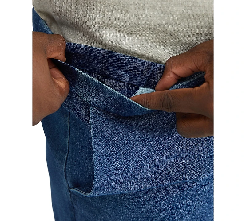 Haggar Men's Big & Tall Stretch Denim Classic-Fit Flat Front Pants