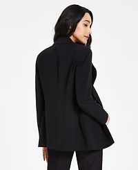 Bar Iii Women's Bi-Stretch Faux Double-Breasted Boyfriend Jacket, Created for Macy's