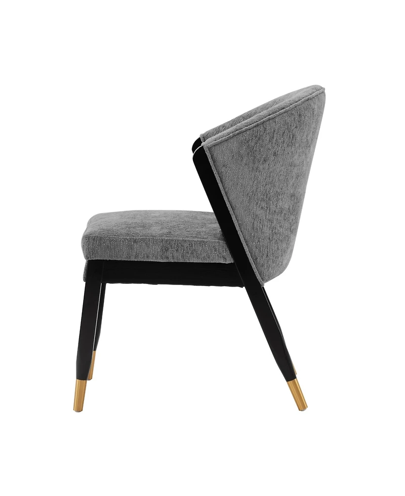 Manhattan Comfort Ola 21.46" Wide Chenille Upholstered Dining Chair