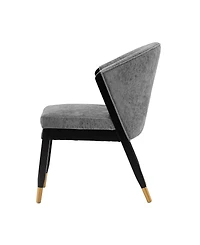 Manhattan Comfort Ola 21.46" Wide Chenille Upholstered Dining Chair