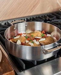Viking Professional 5-Ply Stainless Steel 6.4-Quart Casserole Pan