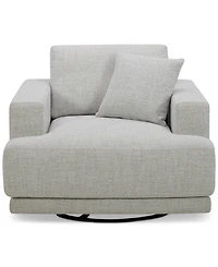 Closeout! Vasher 42" Fabric Swivel Chair, Created for Macy's