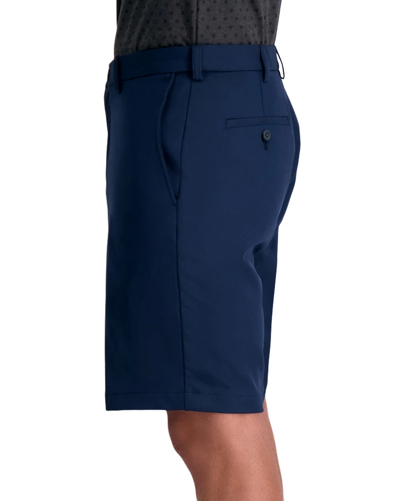 Haggar Men's Cool 18 Pro Flat Front Classic-Fit 9.5" Shorts