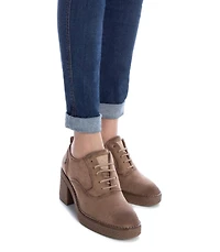 Women's Suede Heeled Oxfords By Xti