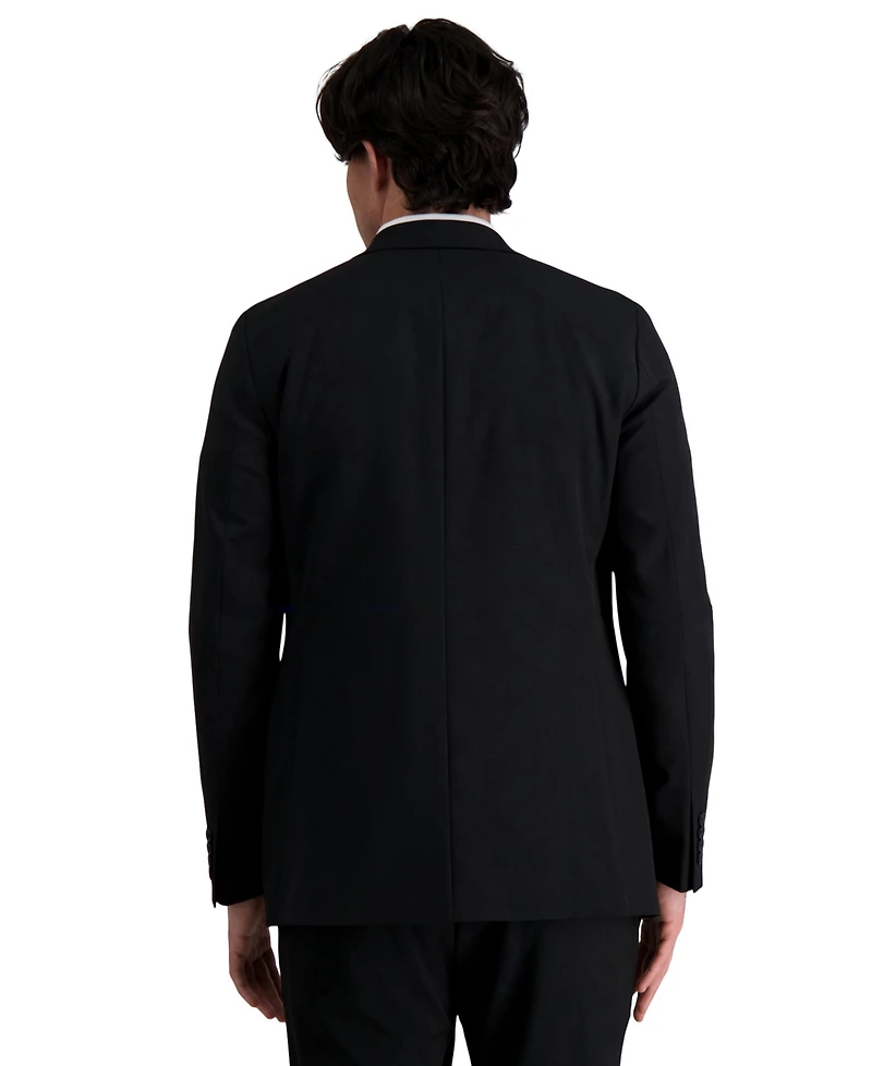 Jmh Men's 4-Way Stretch Plain Weave Ultra Slim Fit Suit Jacket