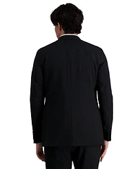 Jmh Men's 4-Way Stretch Plain Weave Ultra Slim Fit Suit Jacket
