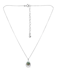 Macy's Abalone Inlay Center Pendant Necklace