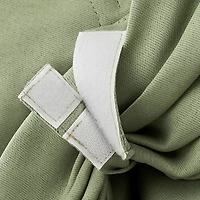 Preston Energy Saving Blackout Rod Pocket Window Tie-up Shade