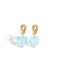 Esmee Glaze Heart Dangle Earrings