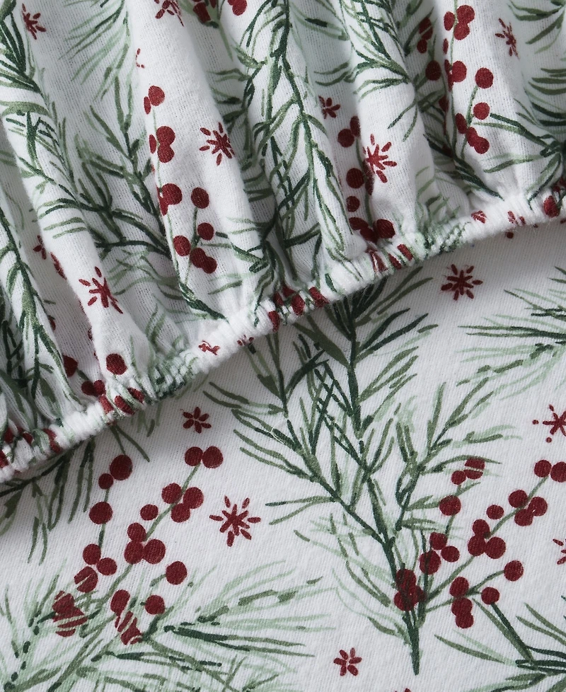 Tahari Home Pine 100% Cotton Flannel 3-Pc. Sheet Set, Twin