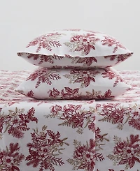 Tahari Home Toile 100% Cotton Flannel 4-Pc. Sheet Set, Full