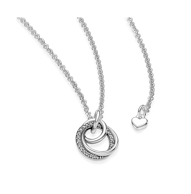 Pandora Family Always Encircled Sparkling Cubic Zirconia Pave Pendant Necklace