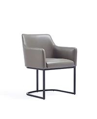 Manhattan Comfort Serena 2-Piece Leatherette Upholstered Dining Armchair Set