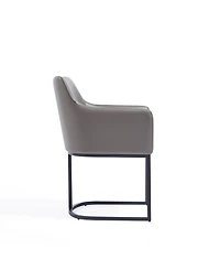 Manhattan Comfort Serena 33.07" Leatherette Upholstered Dining Armchair
