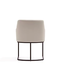 Manhattan Comfort Serena 33.07" Leatherette Upholstered Dining Armchair