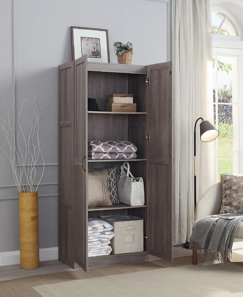 Manhattan Comfort Hopkins 29.6" 4-Shelf Storage Closet