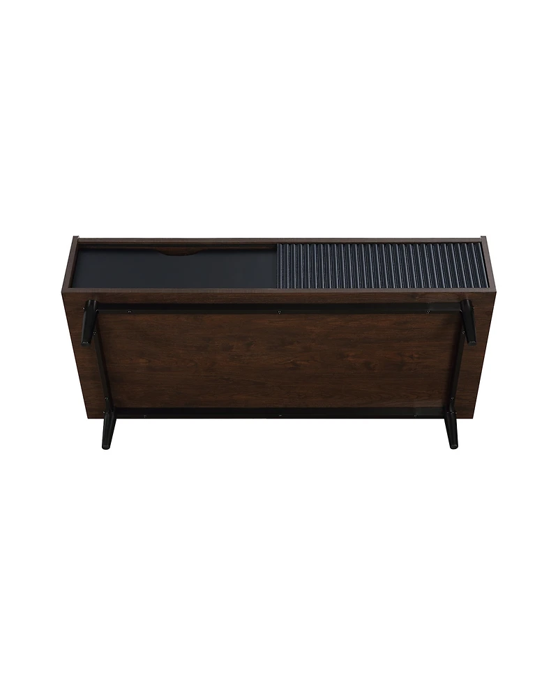 Manhattan Comfort Duane 47.24" Ribbed 1-Drawer Coffee Table