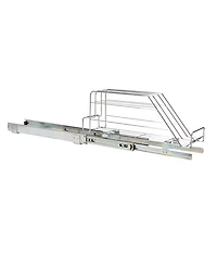 Household Essentials Glidez Plated Steel Pull-Out, Slide-Out Storage Organizer for Cookware and Bakeware