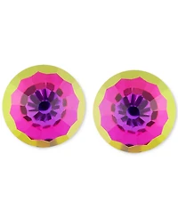 Children's Crystal Ball Stud Earrings 14k Gold