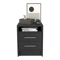 Depot E-shop Leyva Nightstand, Two Drawers, Superior Top