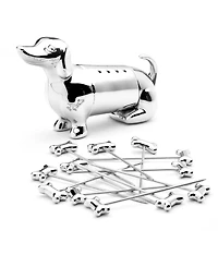 Godinger Dachshund Cocktail Pick Set
