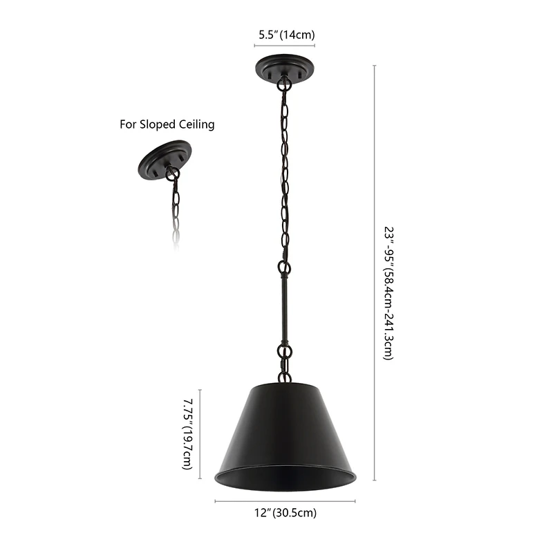 Jonathan Y Harper Industrial Farmhouse Iron Led Pendant