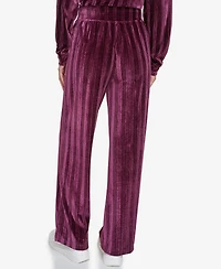 Andrew Marc Sport Women's Pull on High Waist Ribbed Velvet Pants