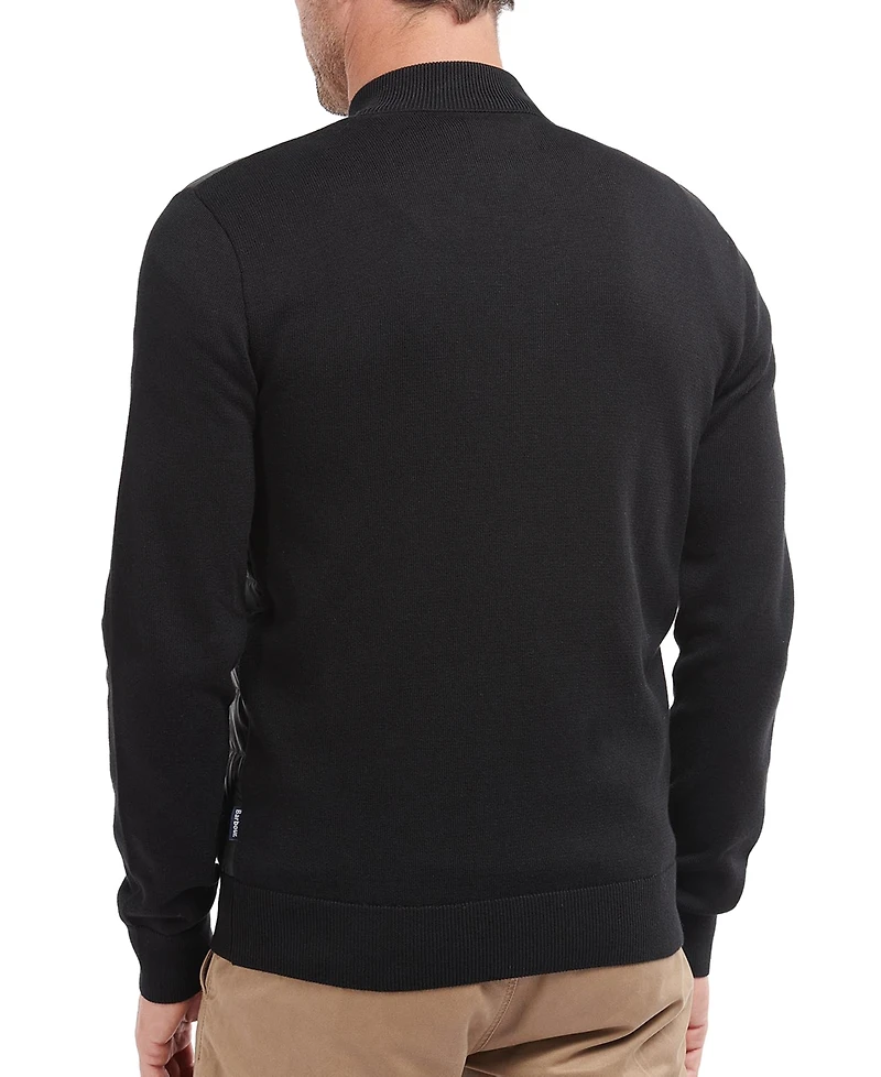 Barbour Men's Carn Baffled Full-Zip Sweater