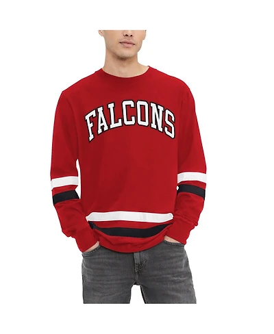 Men's Tommy Hilfiger Red, Black Atlanta Falcons Nolan Long Sleeve T-shirt