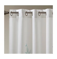 Cecily Burnout Printed 2 sheer Window Curtain, 84 inches long Curtain Panels set, Width 50 curtains for Bedroom and Living Room, Easy To Hang,