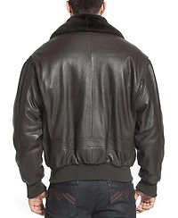 Landing Leathers Men G-1 Leather Flight Bomber Jacket