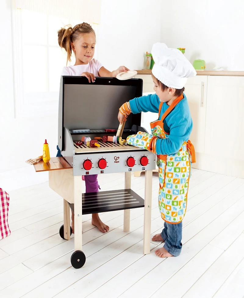 Hape Wooden Gourmet Grill and Shish Kabob Play Kitchen
