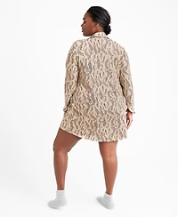 State of Day Women's Notch Collar Sleepshirt Xs-3X, Created for Macy's