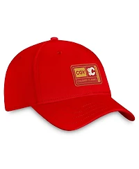 Men's Fanatics Red Calgary Flames Authentic Pro Training Camp Flex Hat
