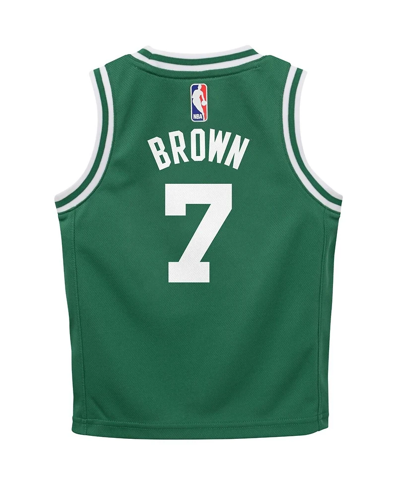 Toddler Boys and Girls Nike Jaylen Brown Green Boston Celtics Swingman Player Jersey - Icon Edition