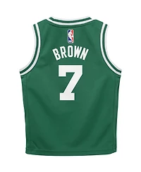 Toddler Boys and Girls Nike Jaylen Brown Green Boston Celtics Swingman Player Jersey - Icon Edition