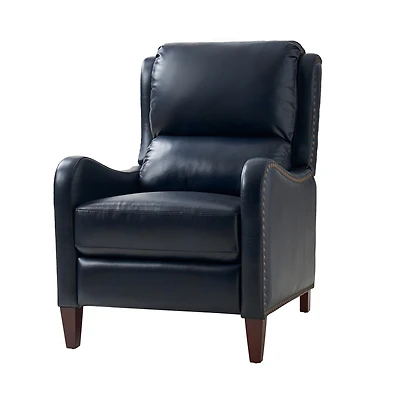 Leather Pushback Recliner chair with Adjustable Backrest for Livingroom