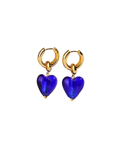 Esmee Glaze Heart Dangle Earrings