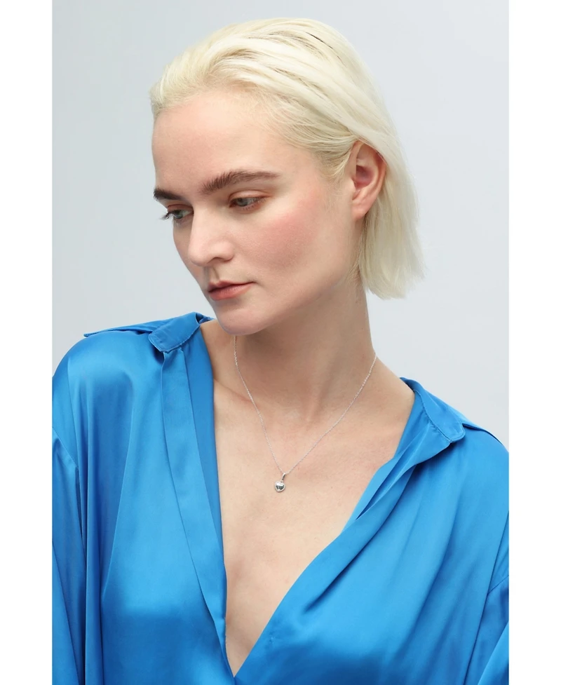 Dainty Sterling Silver Heart Pendant Necklace