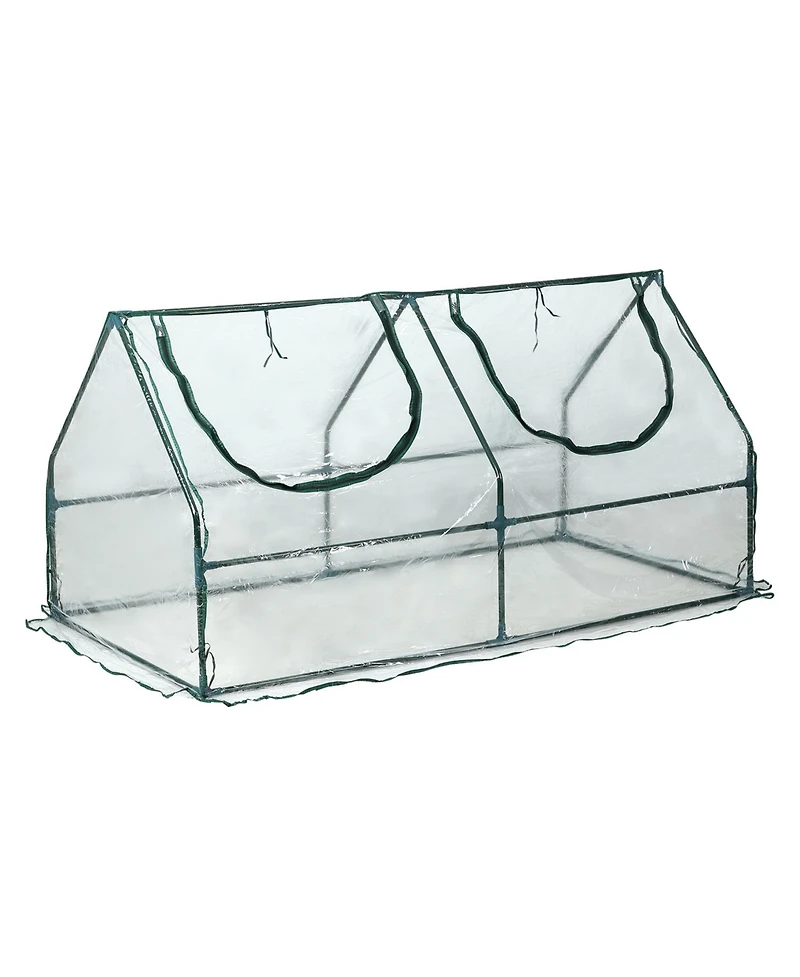 Aoodor Mini Greenhouse Water Resistant Uv Protected 2 Zipper Doors.