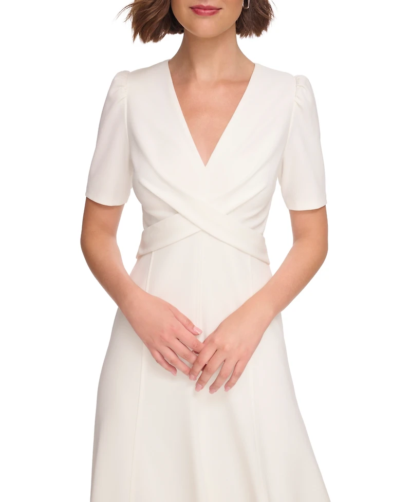 Tommy Hilfiger Women's Crisscross Fit & Flare Dress