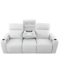 Greymel 84" Zero Gravity Fabric Sofa with Power Headrests, Created for Macy's