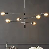 Atlas Modern Retro Iron Arm Adjustable Led Chandelier