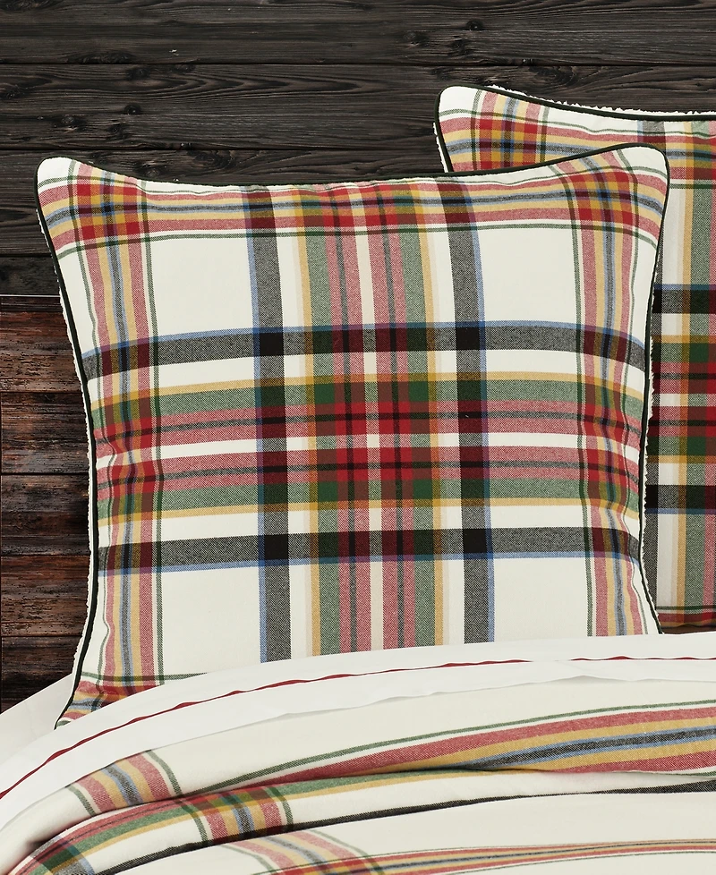 J Queen New York Christopher Plaid Sham, European