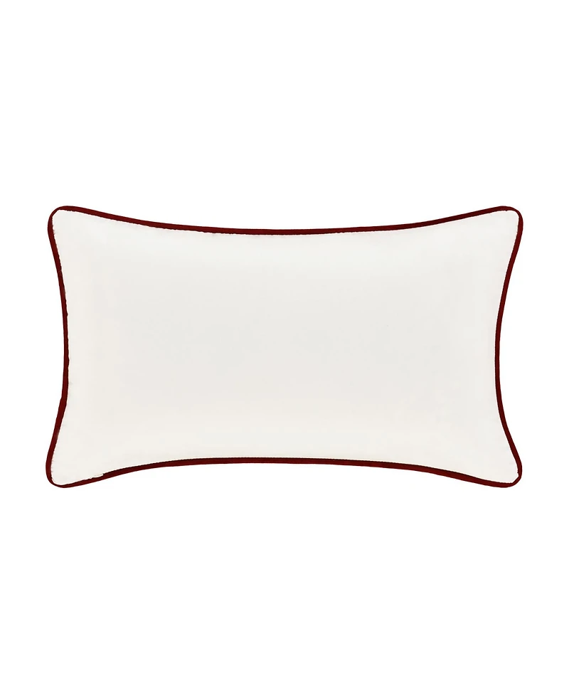J Queen New York Mistletoe Boudoir Embellished Decorative Pillow, 18" x 18"