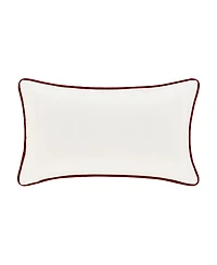 J Queen New York Mistletoe Boudoir Embellished Decorative Pillow, 18" x 18"