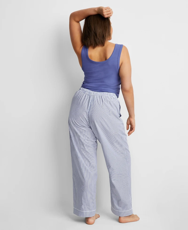 State of Day Women's Printed Poplin Pajama Pants Xs-3X, Exclusively at Macy's